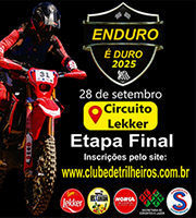 Cartaz Enduro É duro - Circuito Lekker